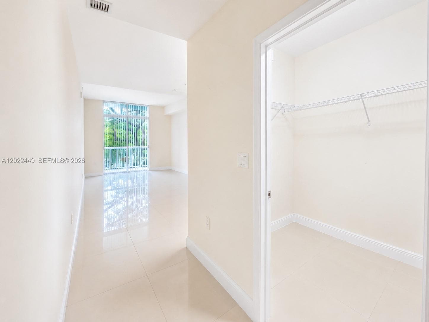 Master Bedroom and Walk In Closet