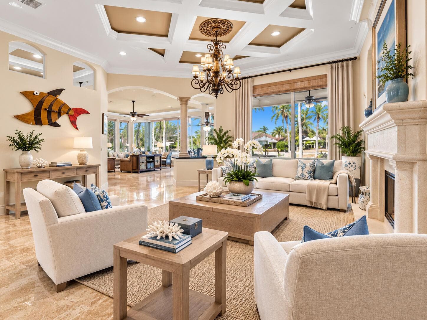 Virtually Staged Living Room