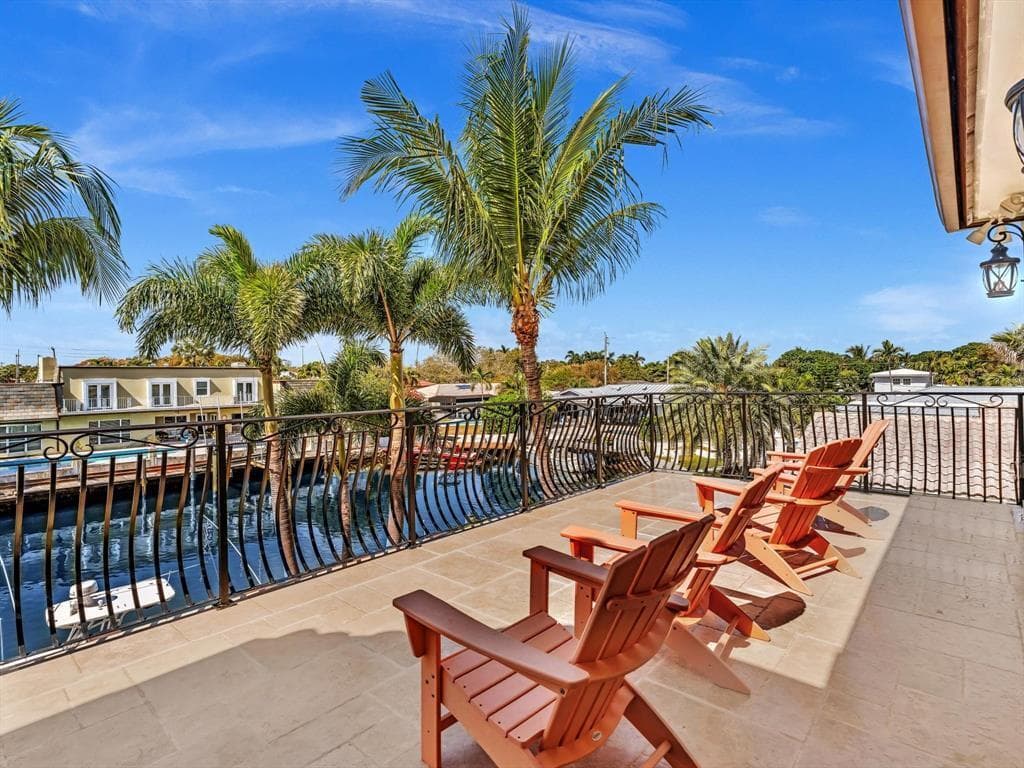 Patio with elevated waterview