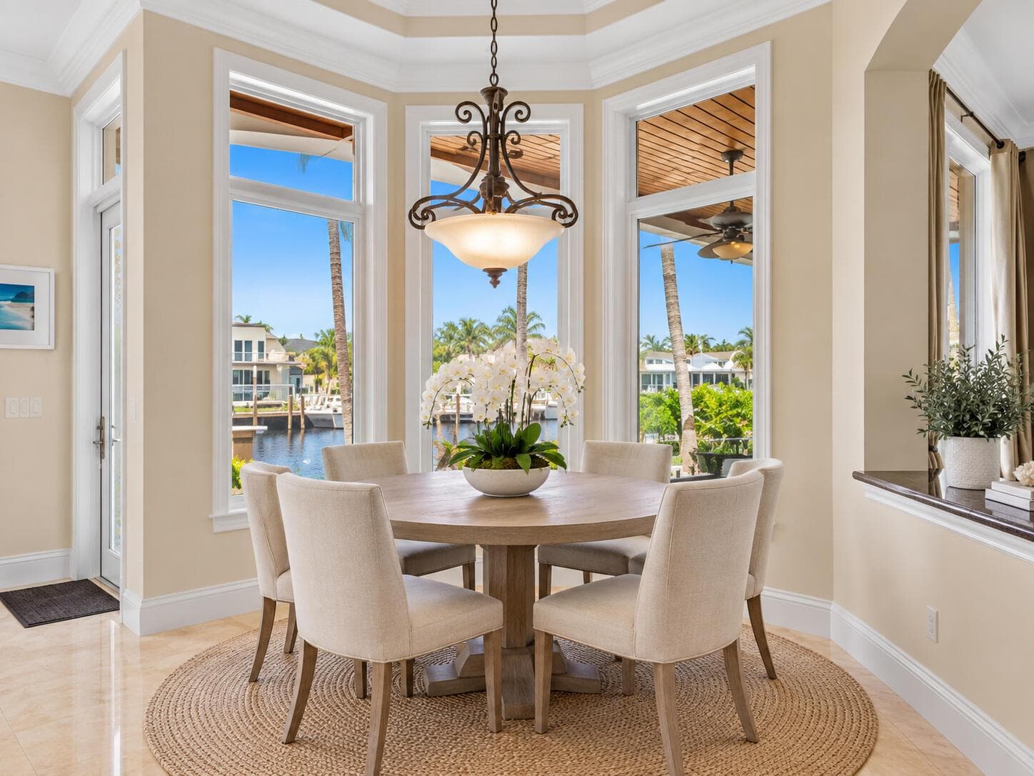 Virtually Staged Breakfast area