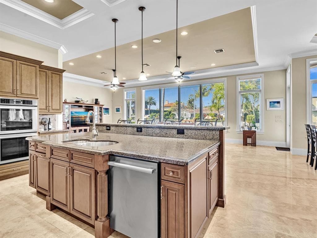 Kitchen-open living angle