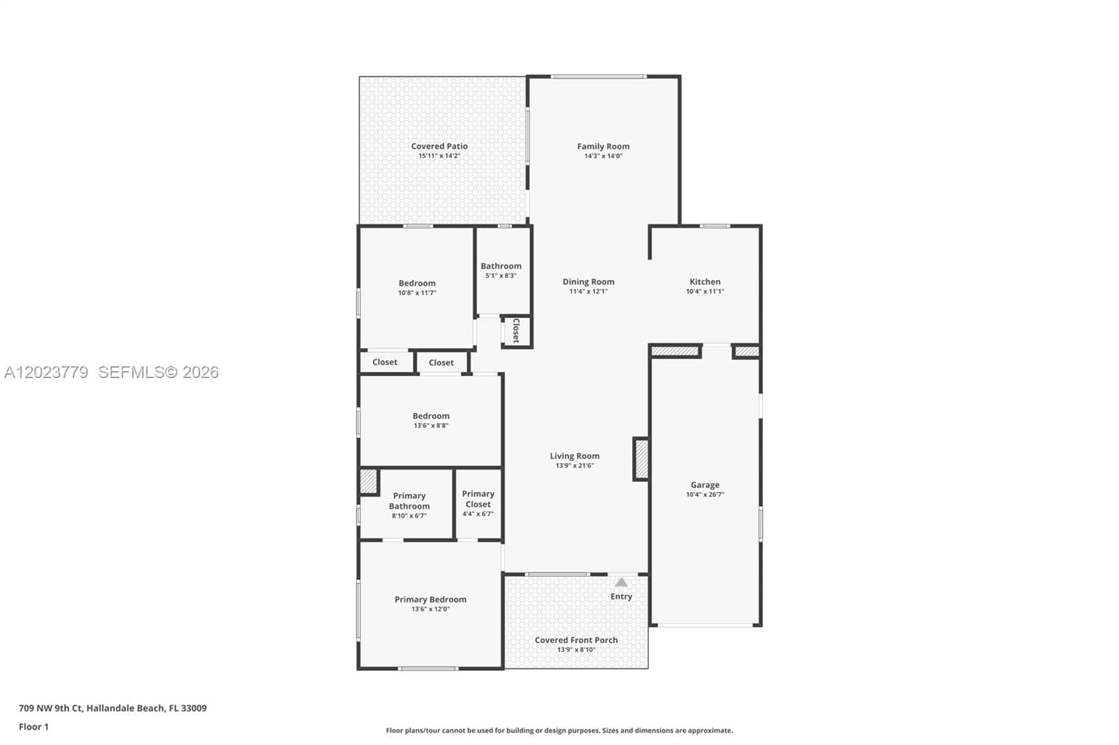 For approximate sizes only. Buyer to verify floor plan sizes