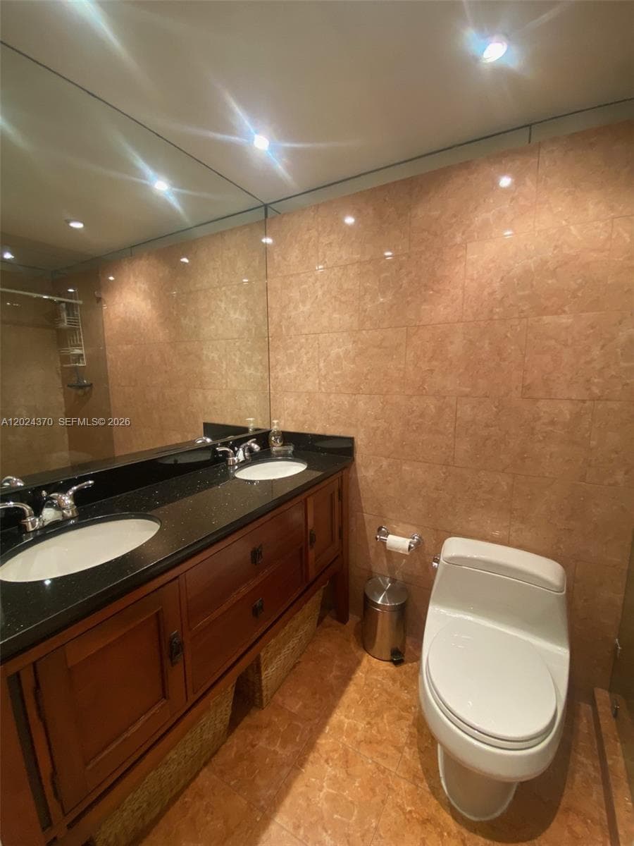 Renovated walk-in shower