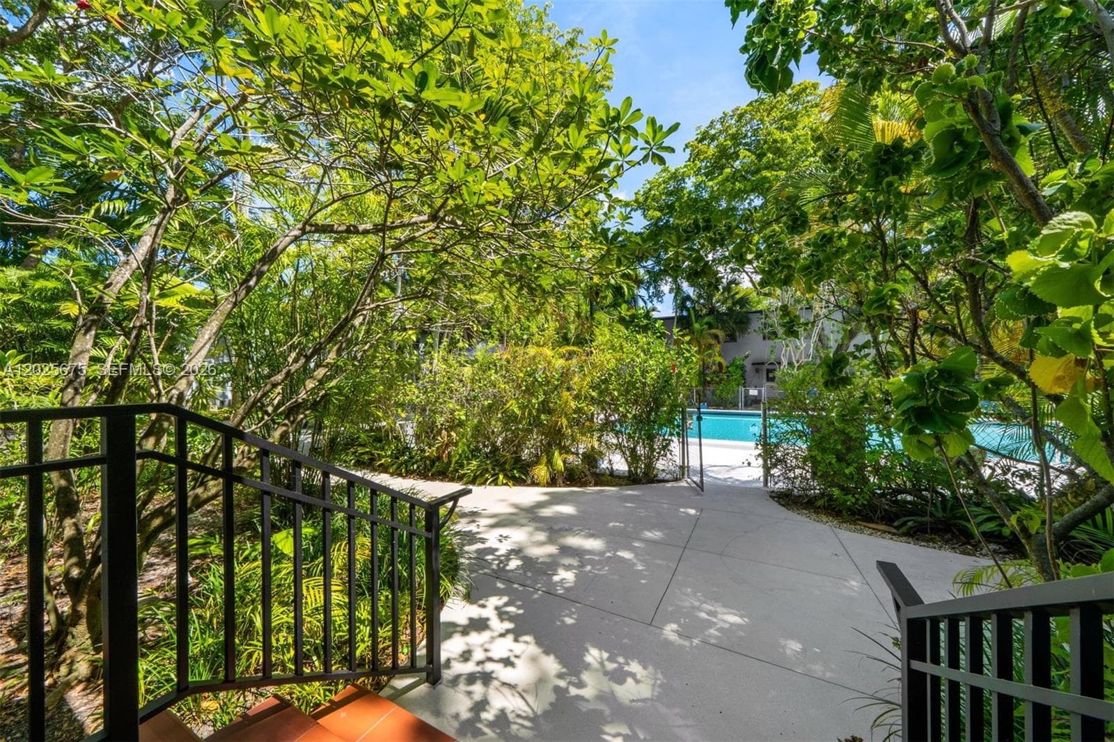 Back-door access to the pool