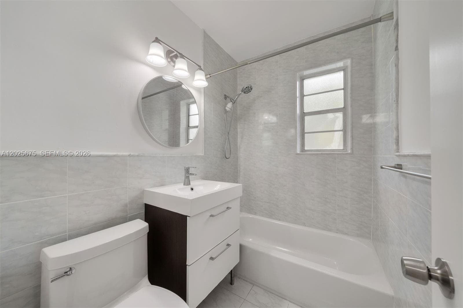 Updated sleek bathroom