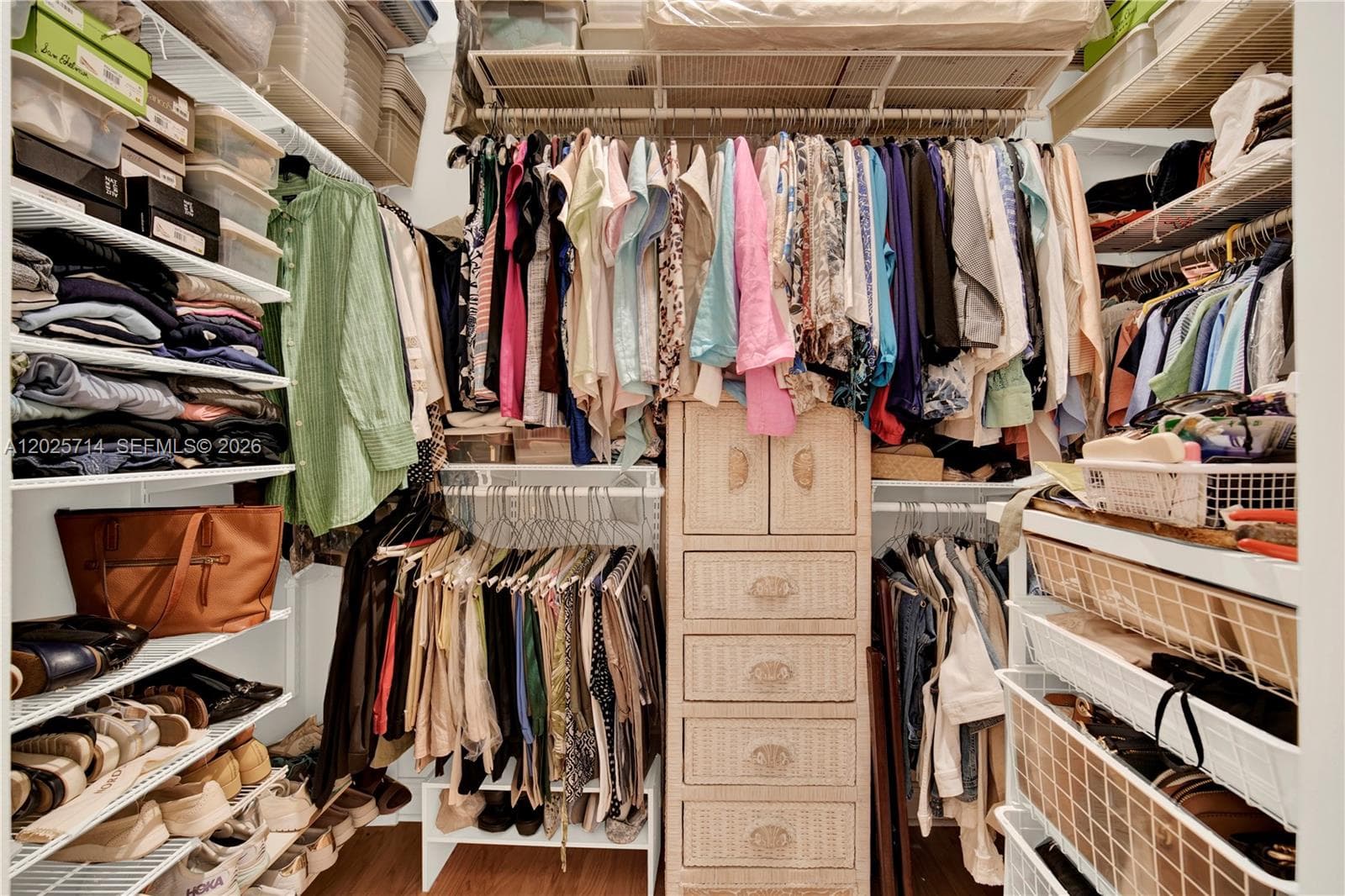 1 of 2 walk in closets in the Master Bedroom