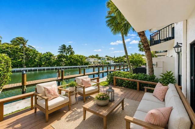 staged deck