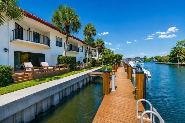 Staged deck and docks