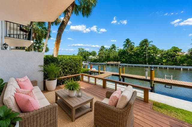 staged deck