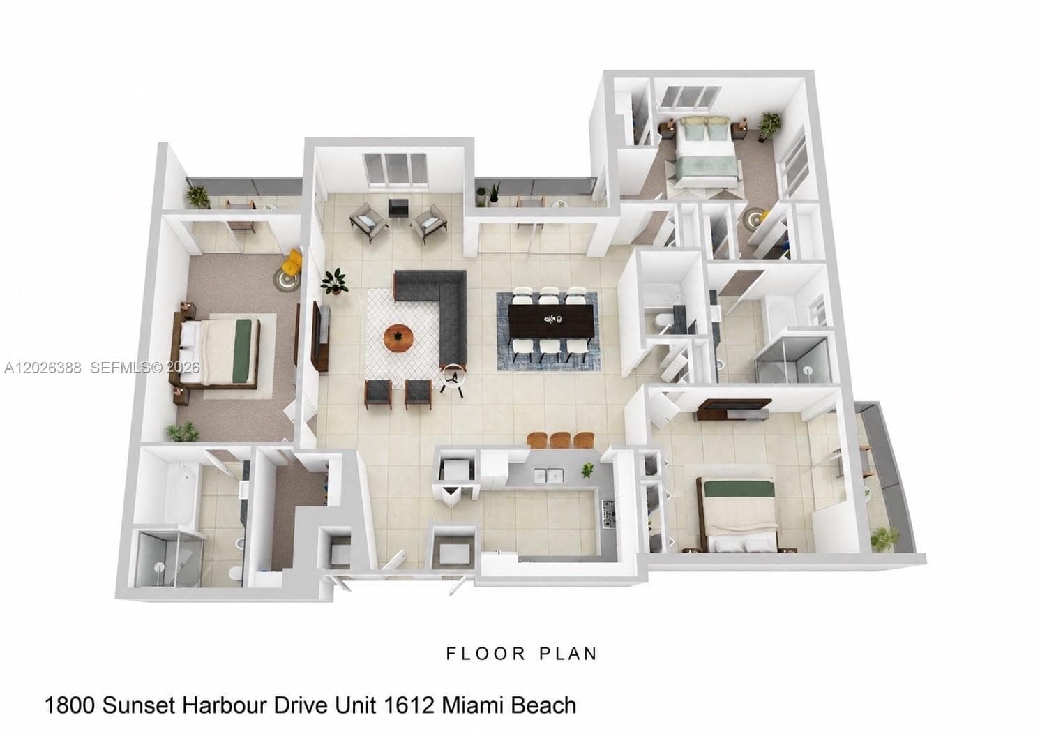 True 3 bed 3 Bath - all en-suite