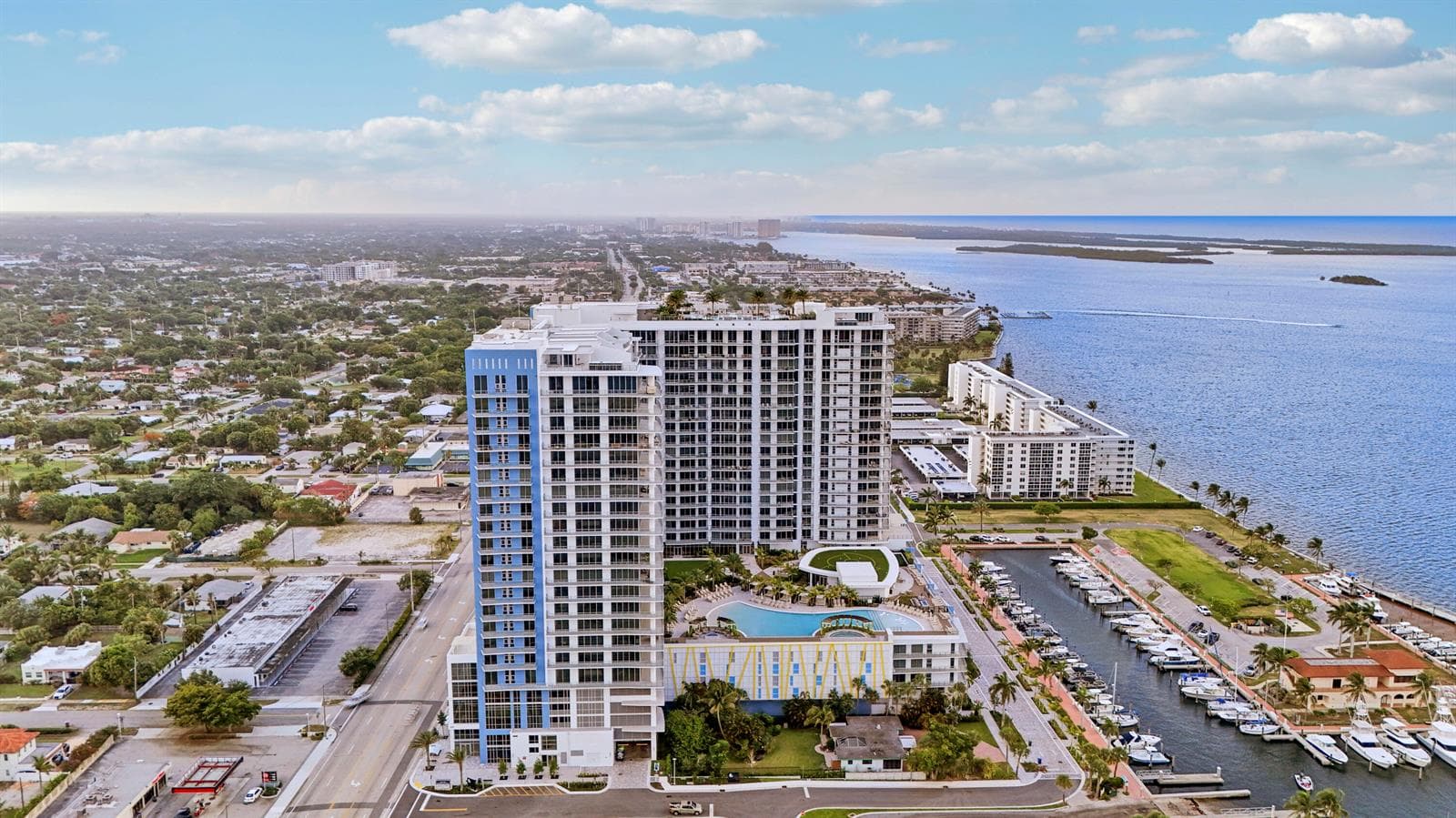 Aerial from South facing North
