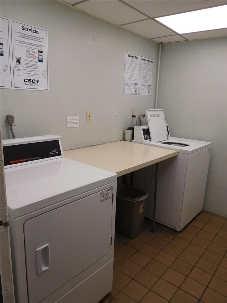 laundry room on every floor