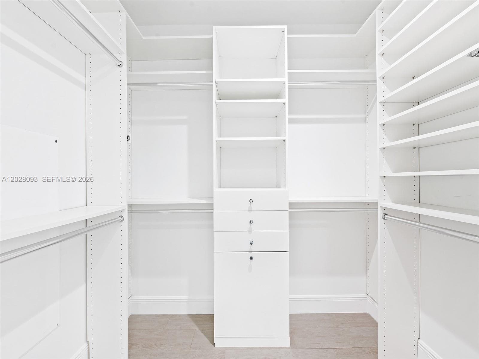 1/3 Large Closets in Primary Bedroom