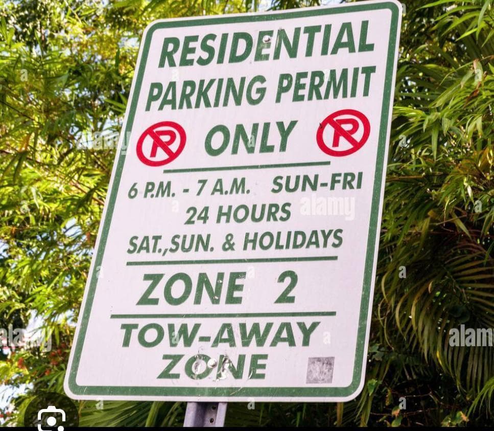 Zone 2 Parking
