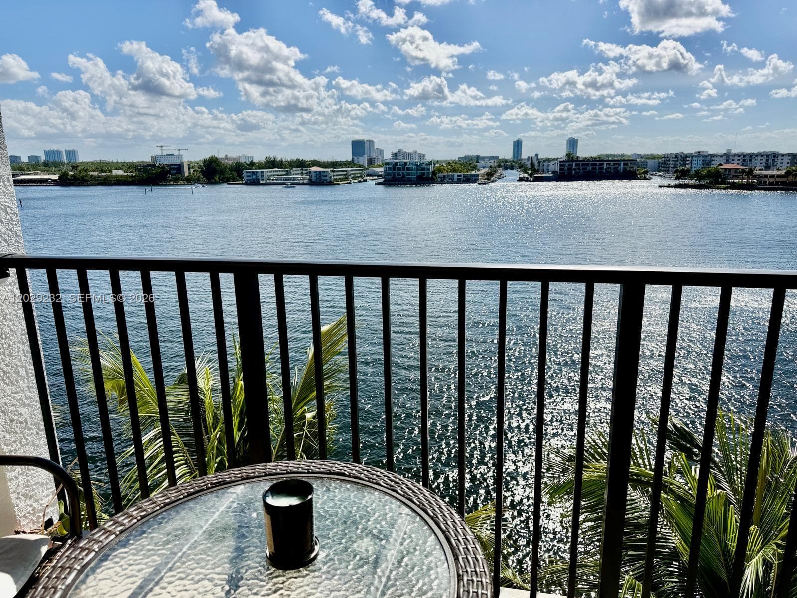 View from the terrace .