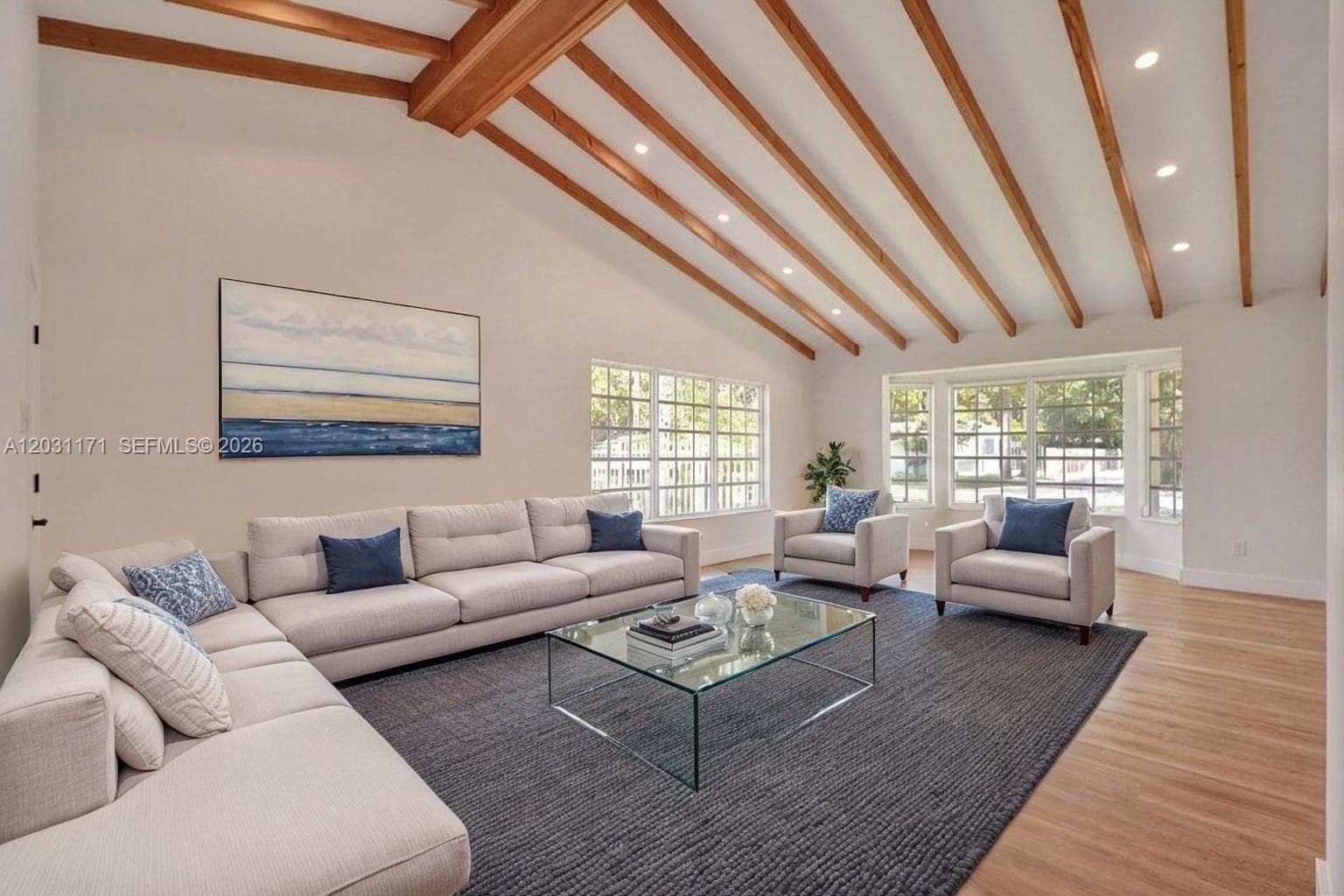 Second living room. High cathedral ceilings.