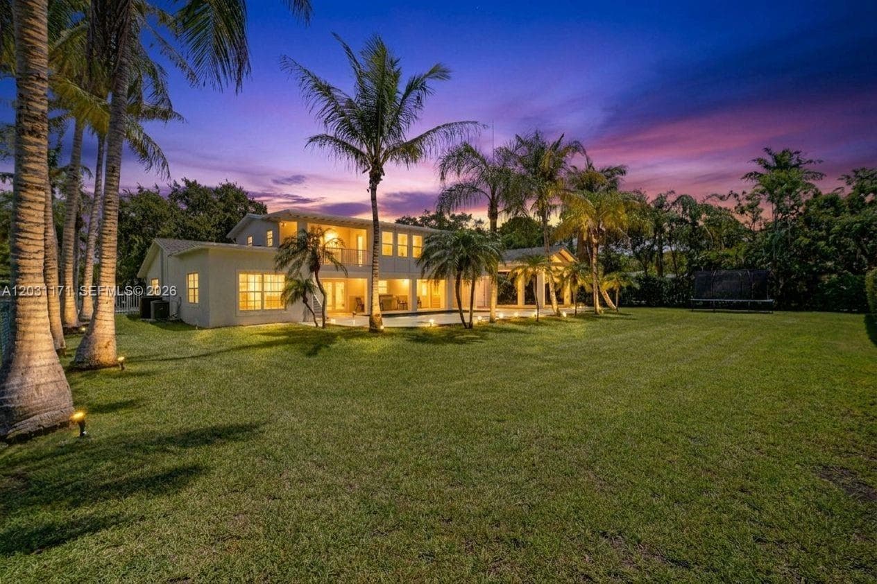 Large backyard
