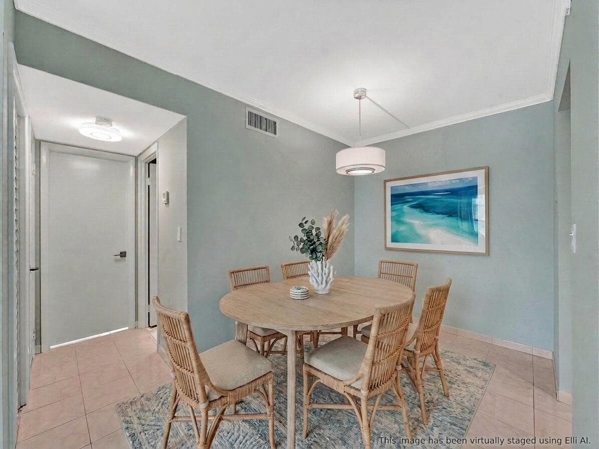 Dining Area Virtually Staged