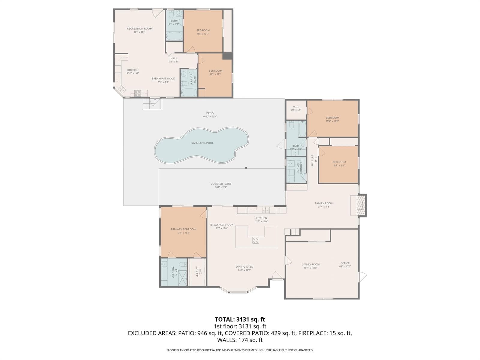 2D Floor Plan for 8352 154th Road North.