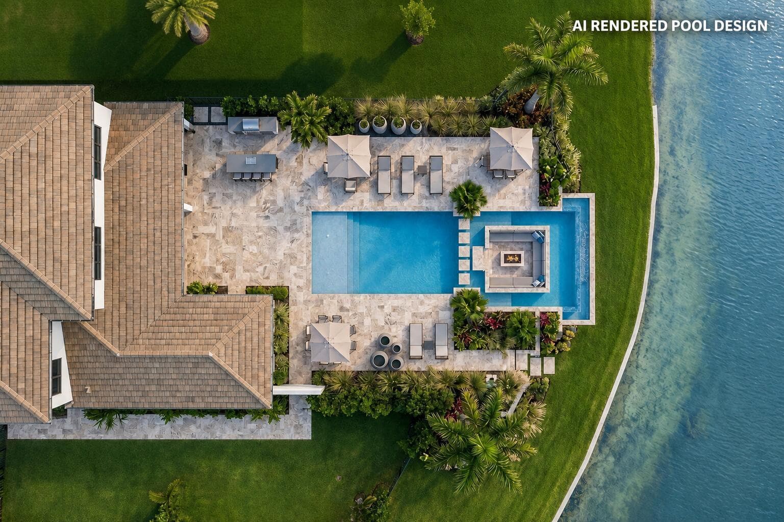 AI Rendered Pool Design