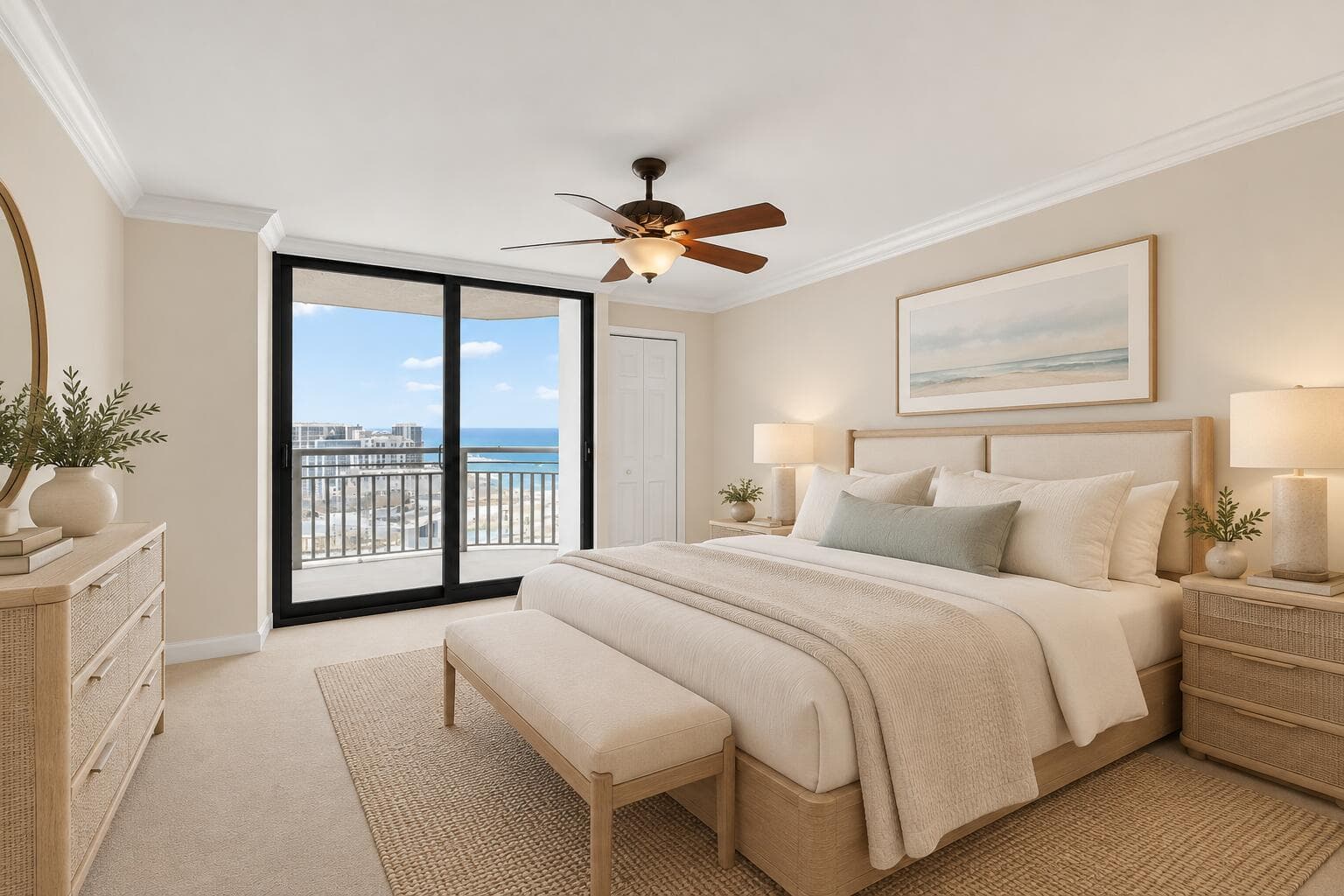 Bedroom (virtually furnished)