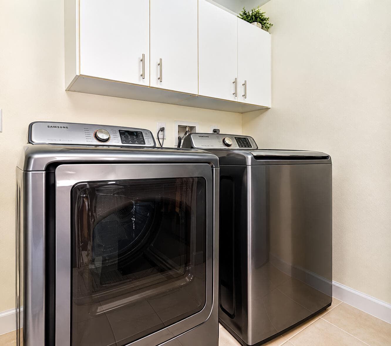 Modern Samsung Laundry Nook