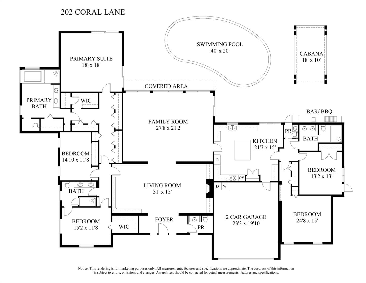202 Coral Lane Floorplan