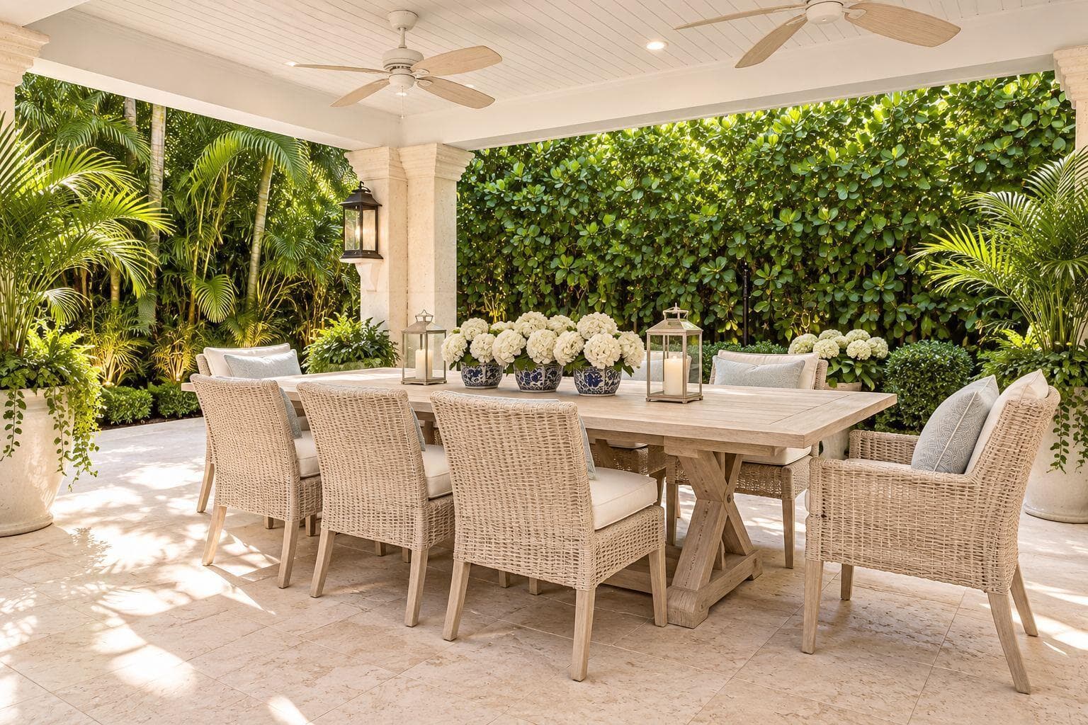 AI-rendered cabana
