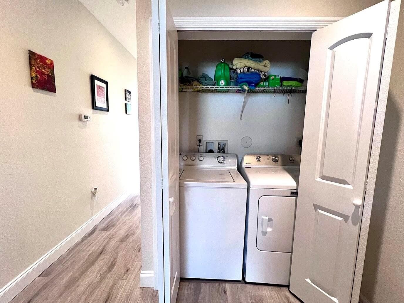 Washer & Dryer Upstairs