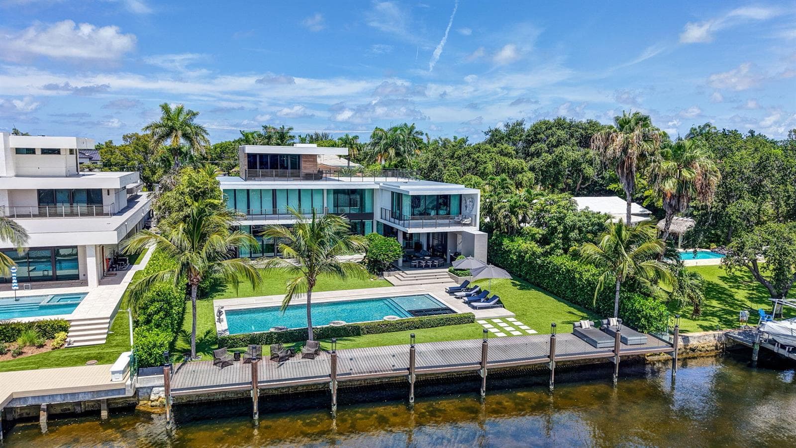 127 - Aerial Waterfront Estate & Pool