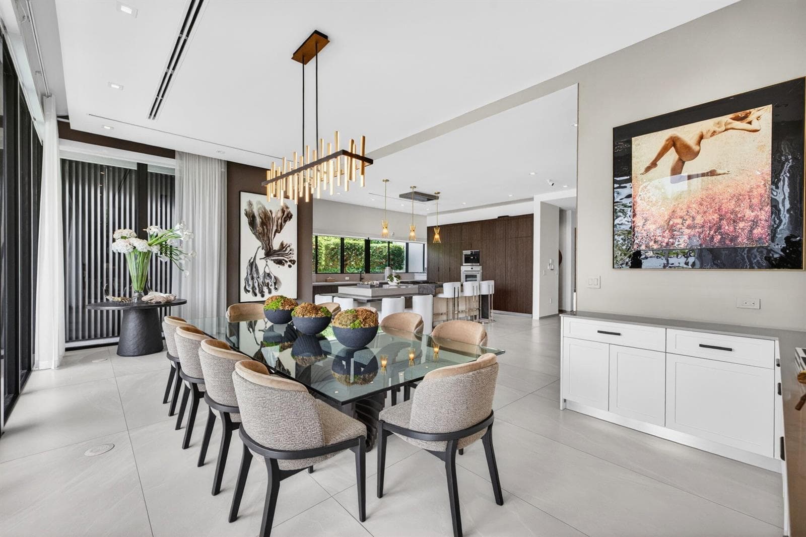 037 - Dining Room with Garden Views