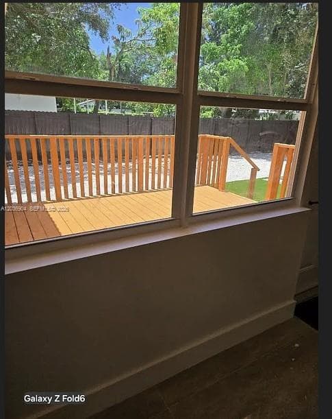 DECK VIEW FROM FAMILY ROOM