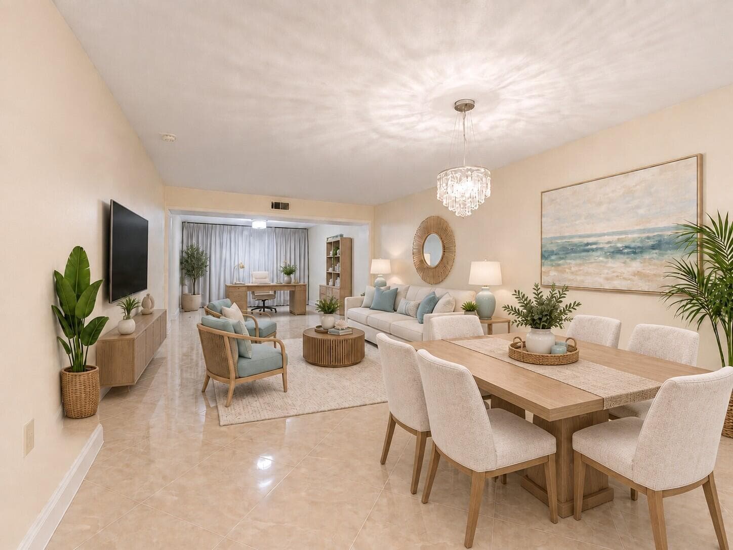 Living dining office