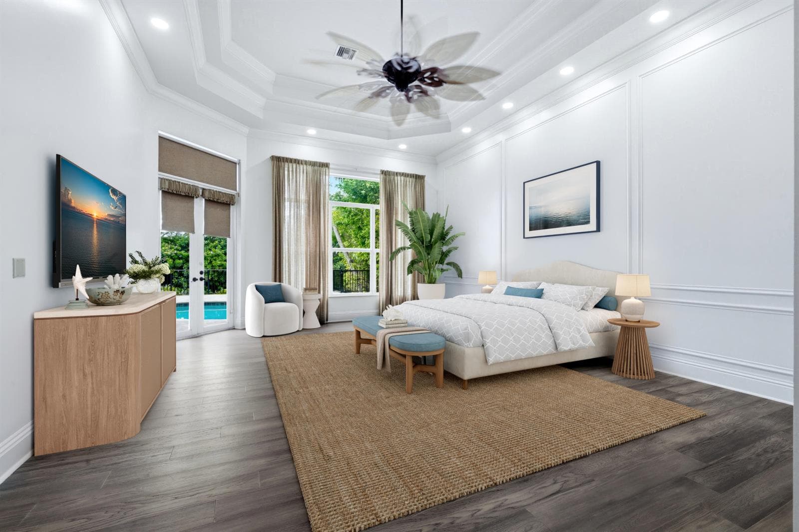 VIRTUAL STAGED PRIMARY BEDROOM