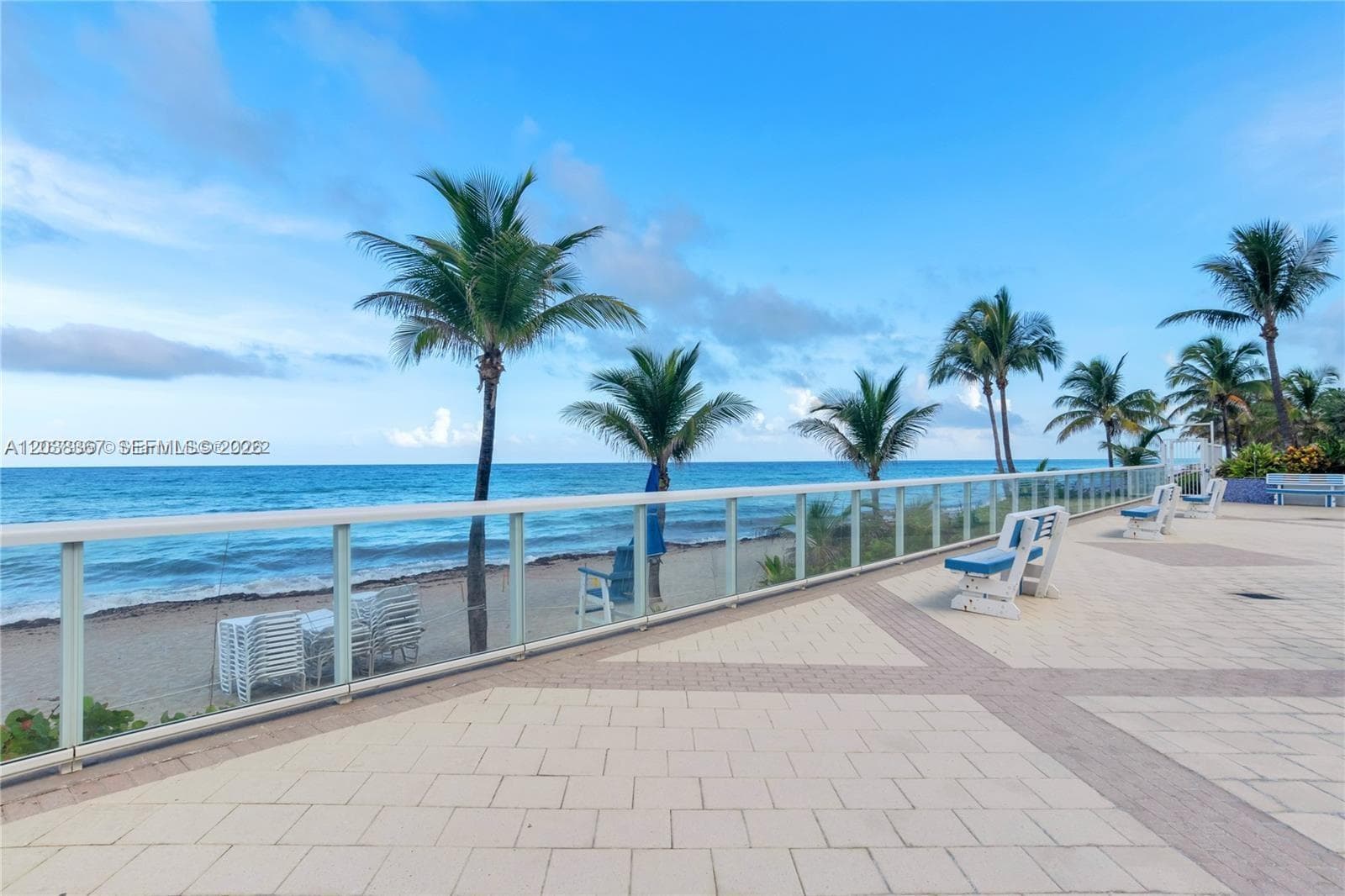 Pool Deck On The Ocean