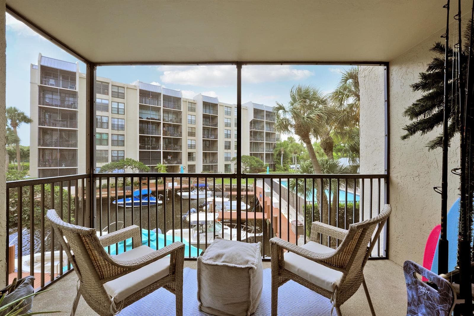 Screened Waterfront Balcony