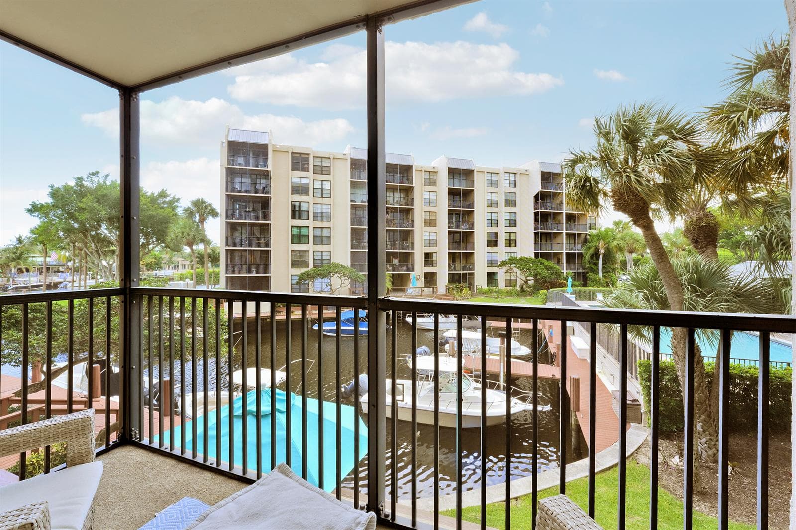 Screened Waterfront Balcony