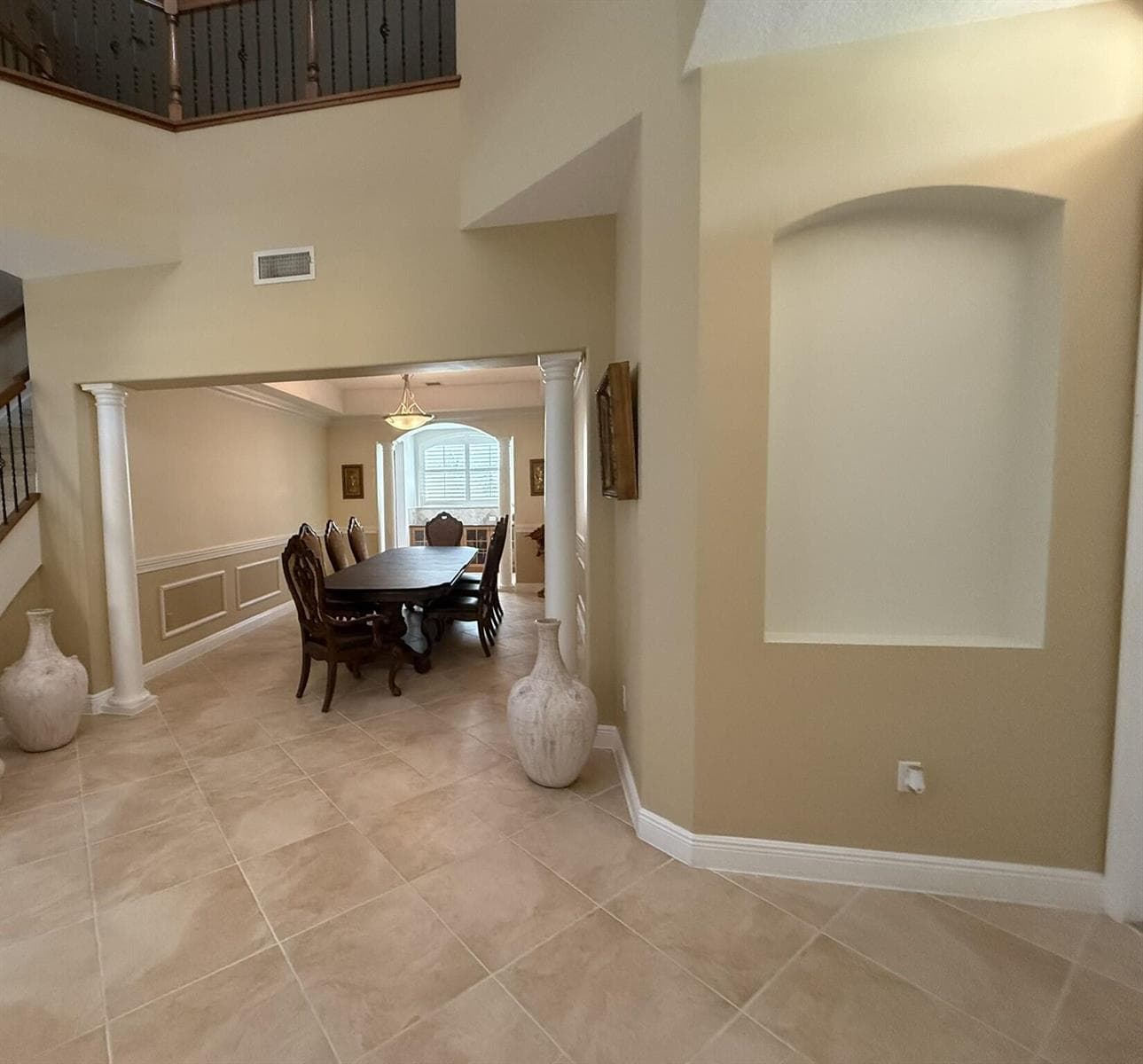 Foyer and Formal DIning Room Area