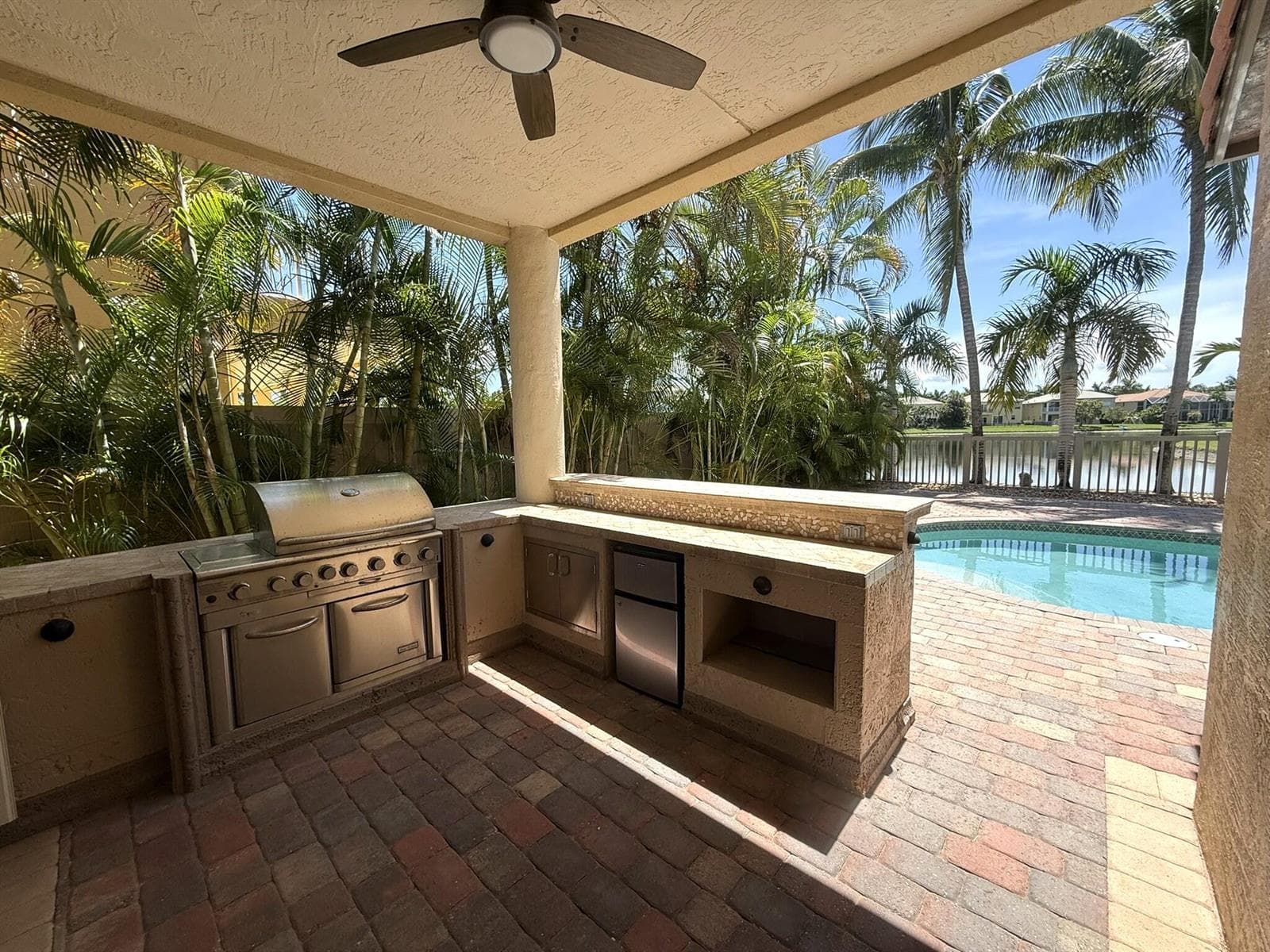 Covered BBQ area