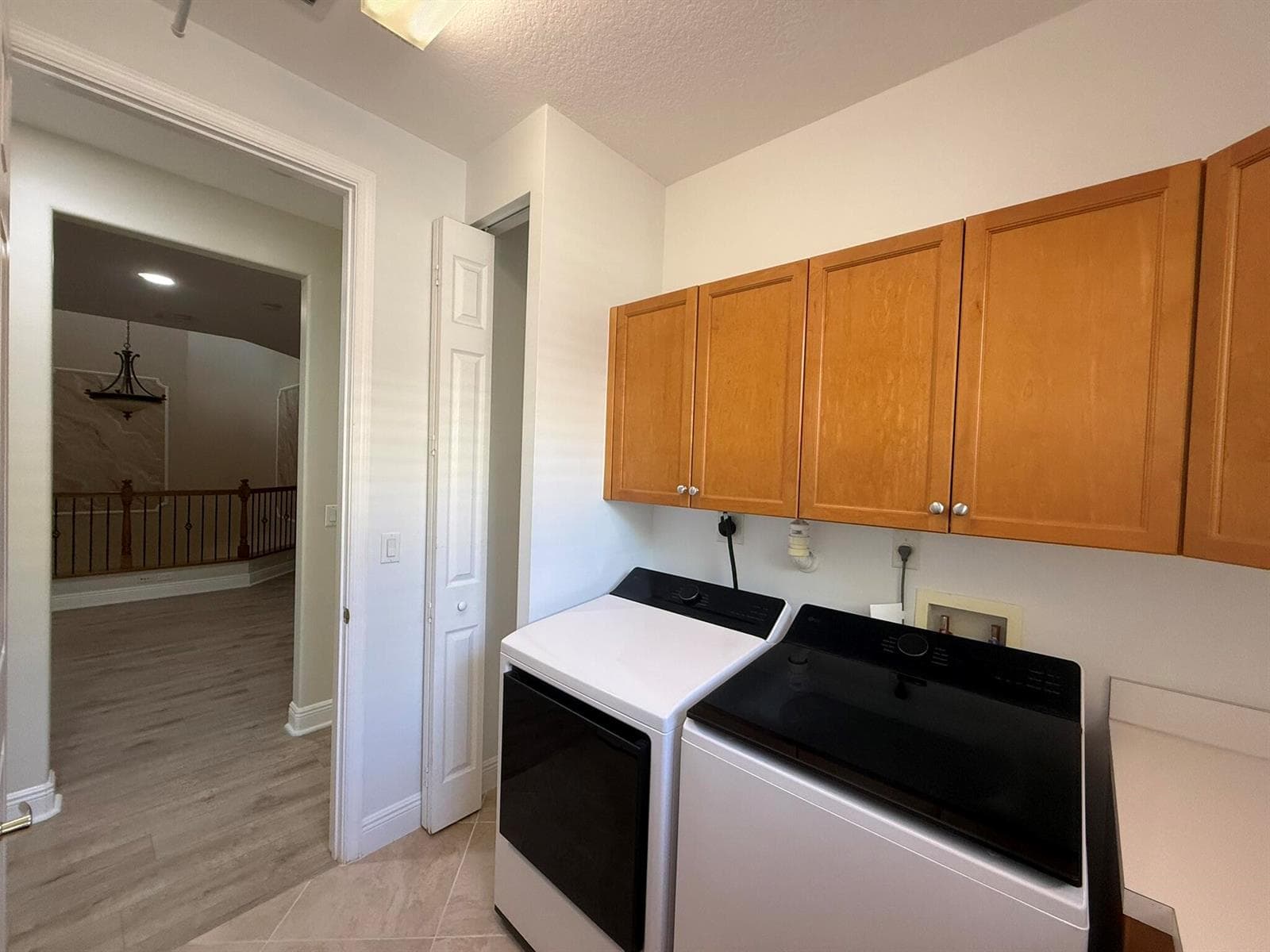 Upstairs Laundry - freshly painted white
