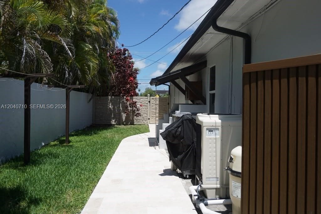 North side yard