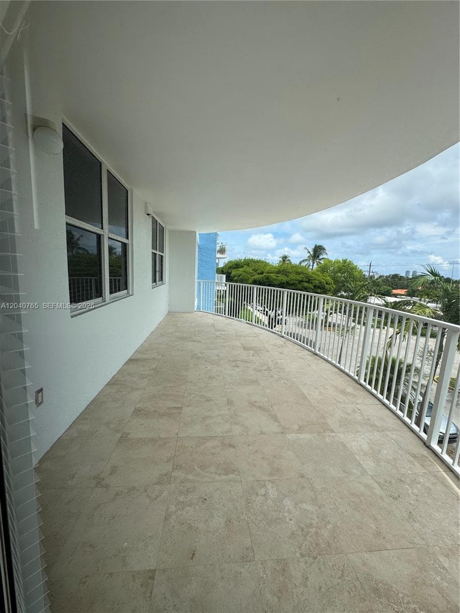 Spacious balcony