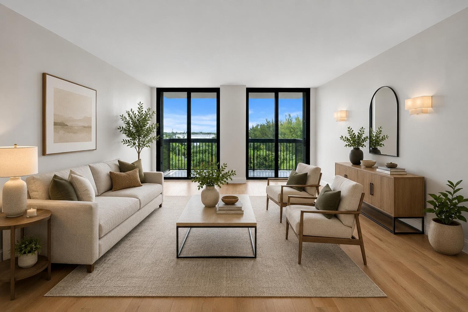 Staged _ living room