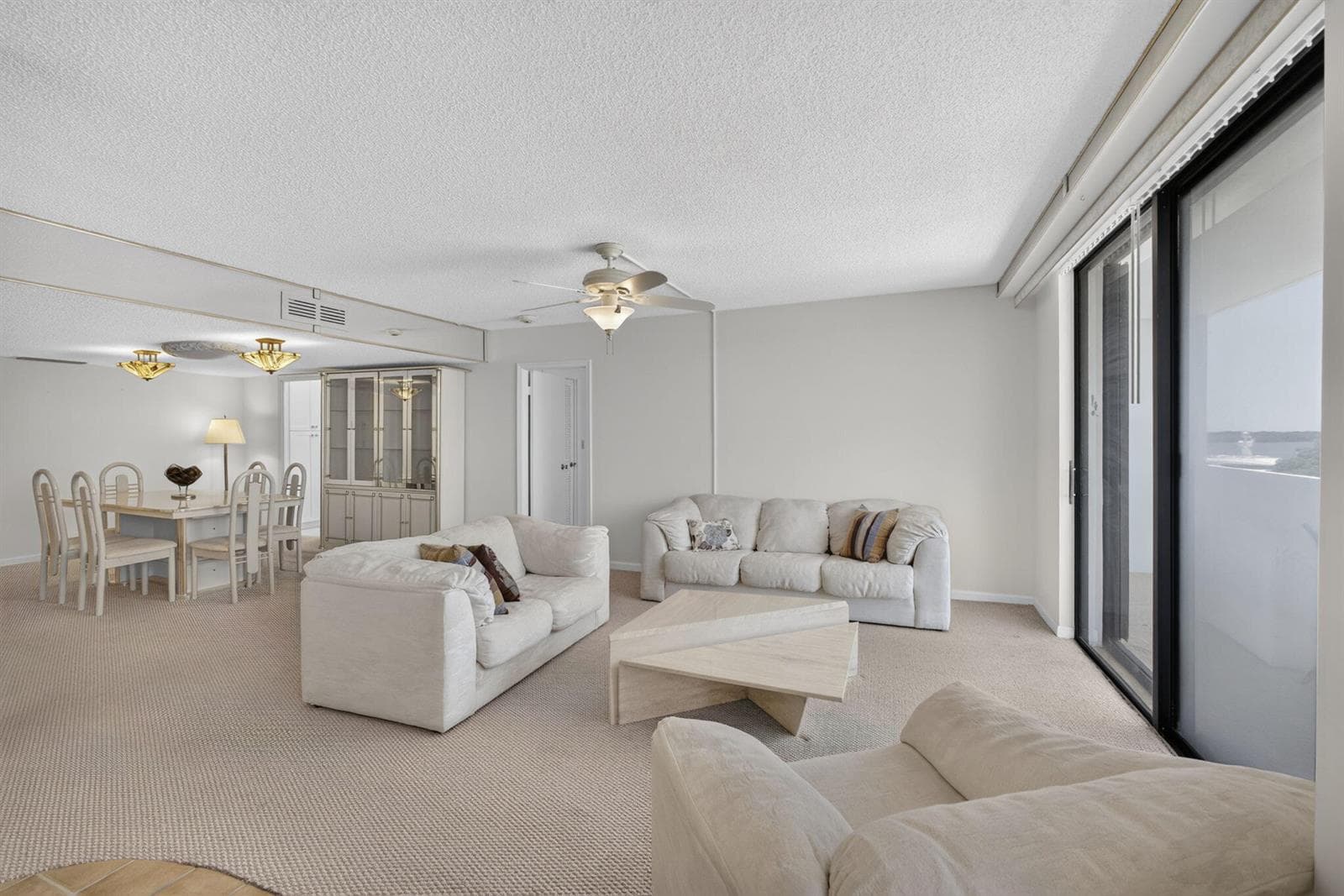 Living and dining rooms