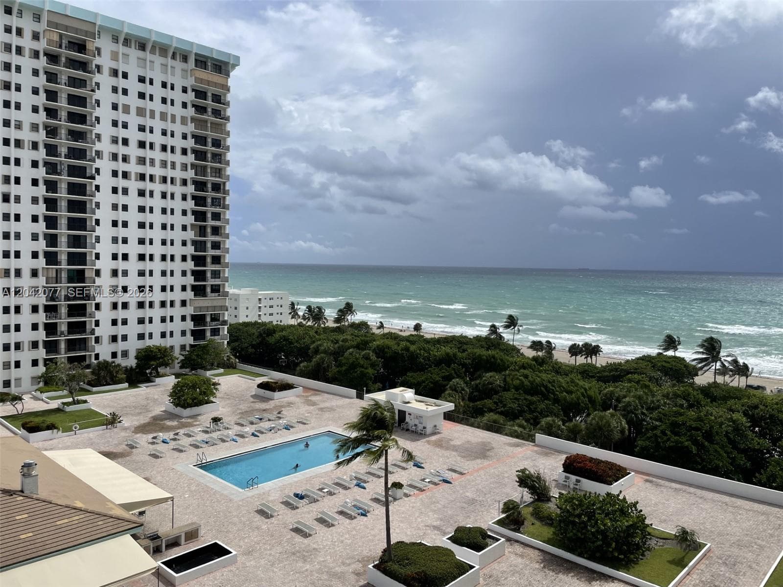 Ocean and pool deck