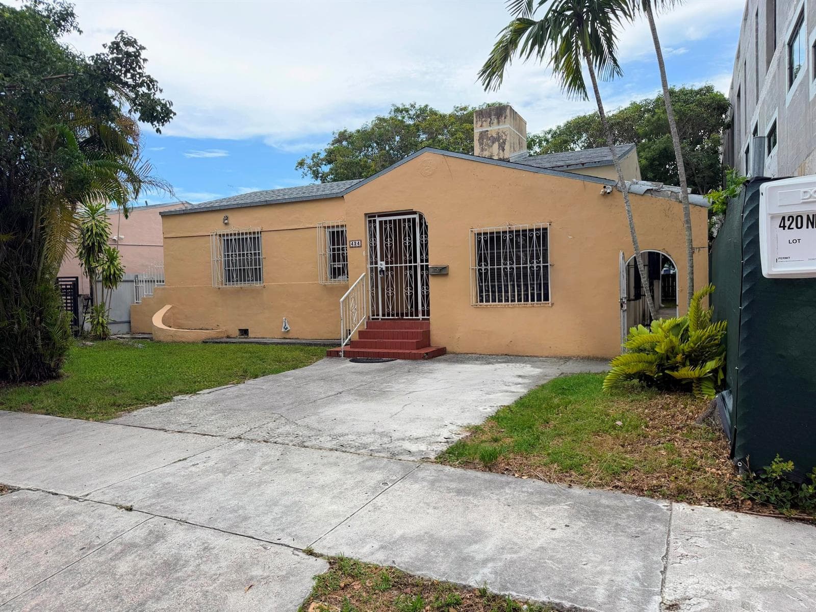 Front of Structure