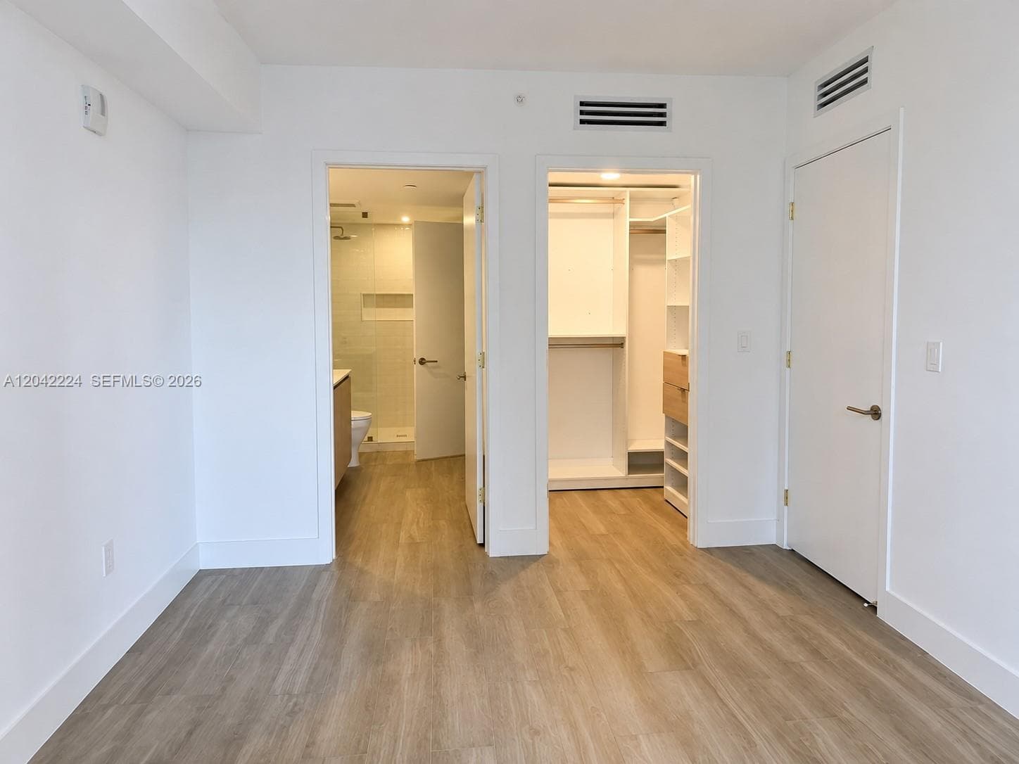 Upgraded bedroom closet