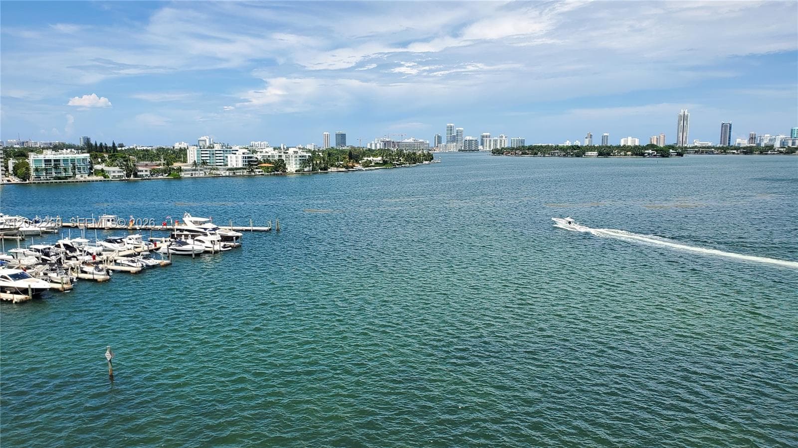 Wide Marina & Bay Views from Balcony and Living Room!