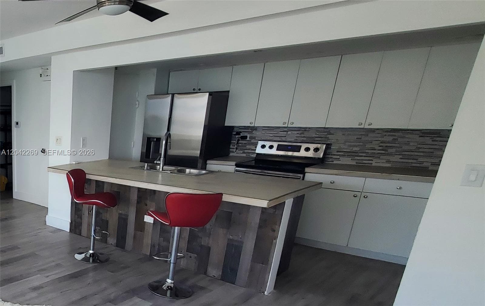 New Huge Stainless Side by Side Fridge and Dishwasher