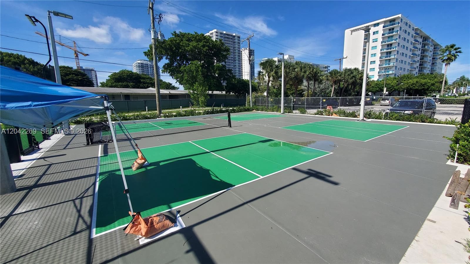 Pickle Ball Courts down the street with 4 Paddle Courts!